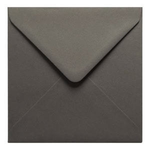Dark Grey Envelope 155mm Square Closed